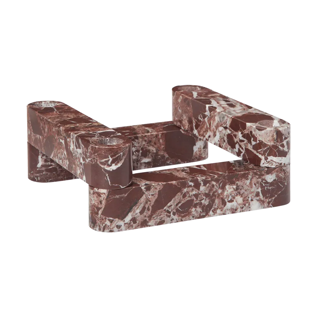 Ferm Living Newel modul ljusstake 4 delar Rosso
