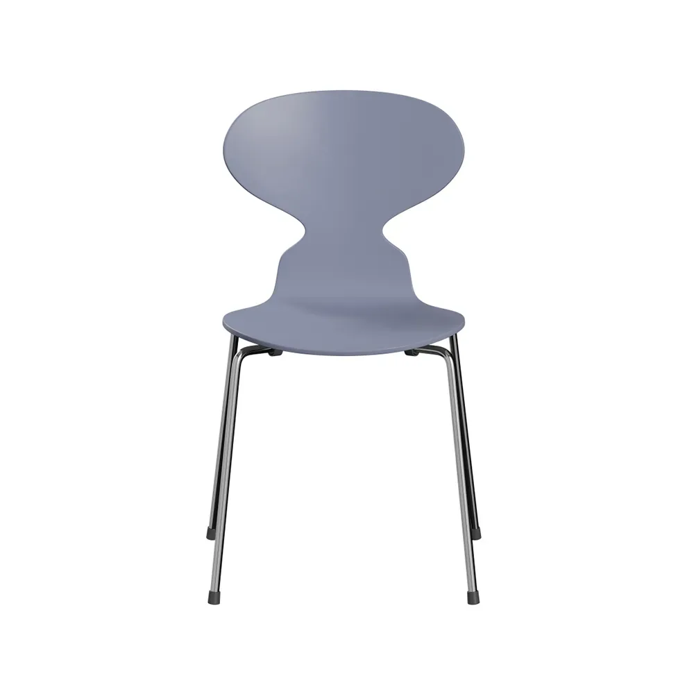 Fritz Hansen Myran 3101 stol lavender blue, lackad, kromat stålstativ