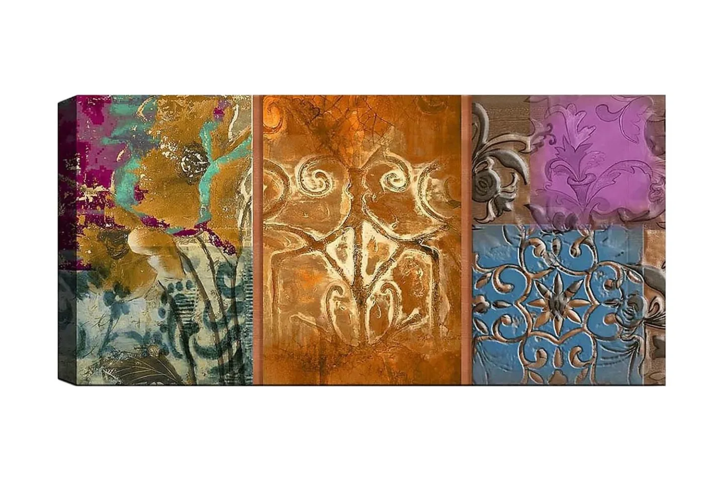 Canvastavla YTY Floral & Botanical Flerfärgad - 120x50 cm