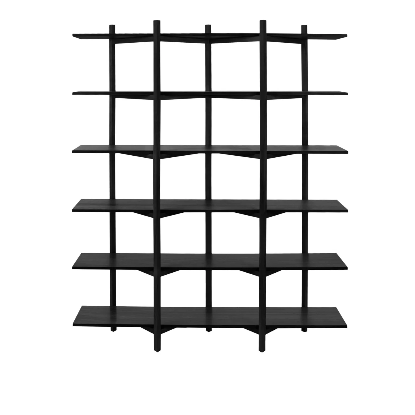 HEM - Zig Zag Shelf High - Black - Hyllor - Studio deFORM - Svart - Trä