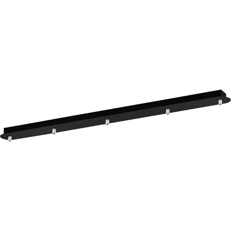 Giberti Luce Baldachin Rosone Schwarz Metall 8 cm
