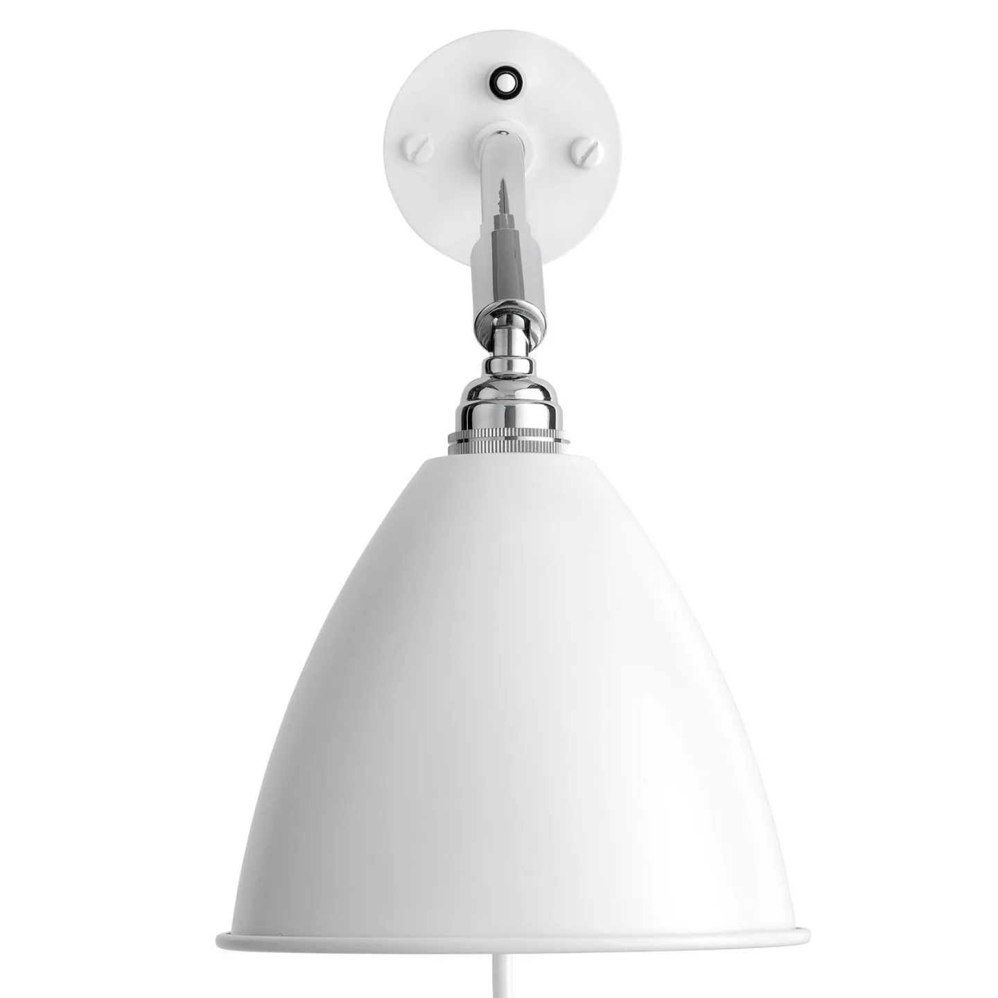 Bestlite BL7 Wandleuchte Ø 16 cm Weiß/Chrom - GUBI - Wohnzimmer - Design - Metall - Einflammig