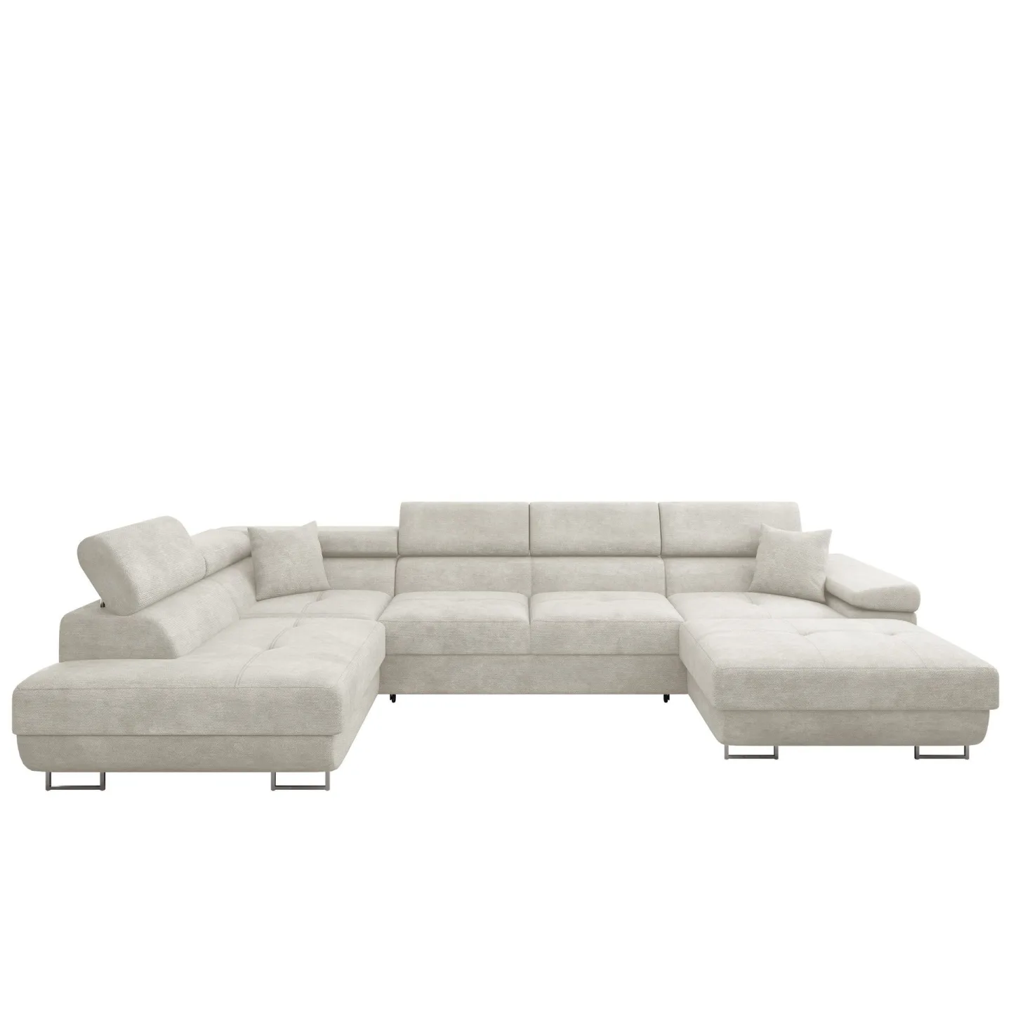 Gabina 5-sits U-formad bäddsoffa med divan och schäslong - Lumo 55