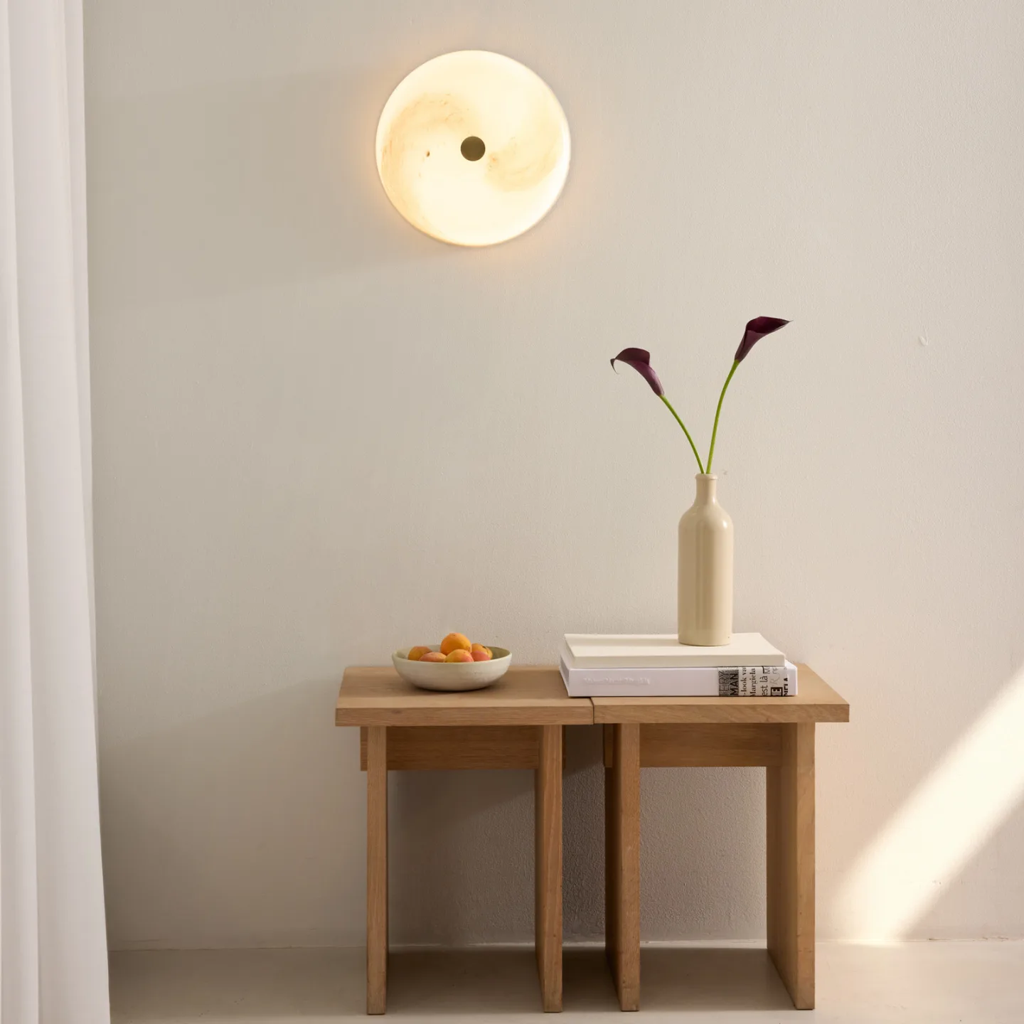 STOCKHOLM LED-taklampe, marmorgrå, glass, 31 cm – Halo Design - Stue - Med en lyskilde