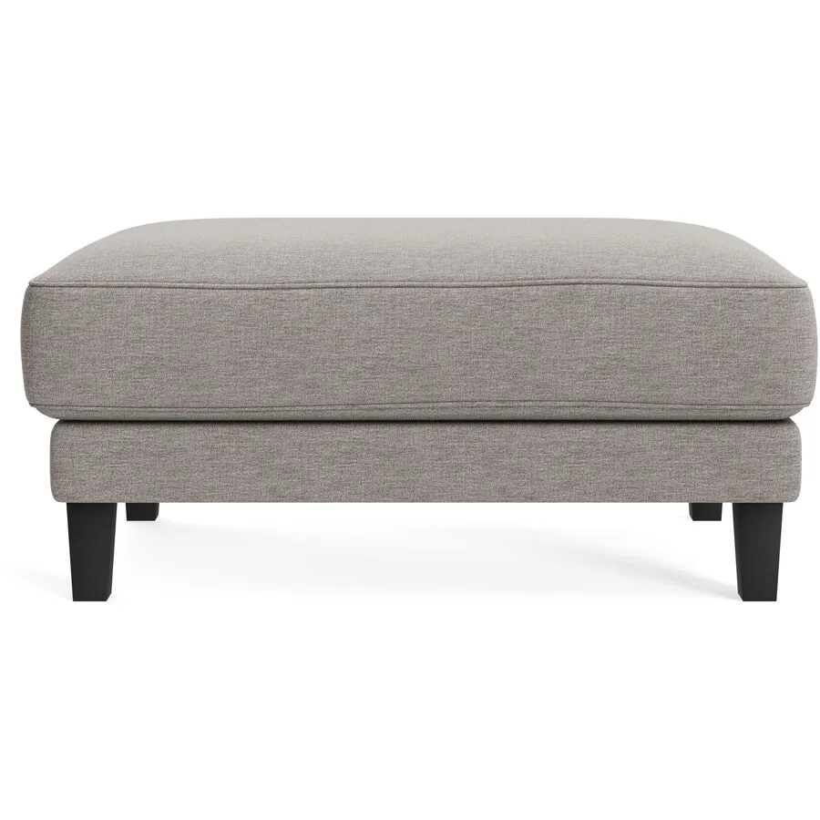 Hocker Avena beige Stoff/Holzfuss schwarz B 101 H 45 cm - Möbel Konfigurator: Traummöbel individuell zusammenstellen