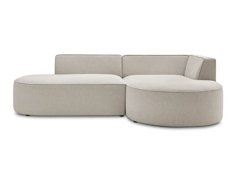 Ecksofa BOBOCHIC ROUSSEAU Stoff chiniert beige