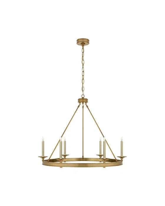 Launceton Ring Chandelier Antique-Burnished Brass