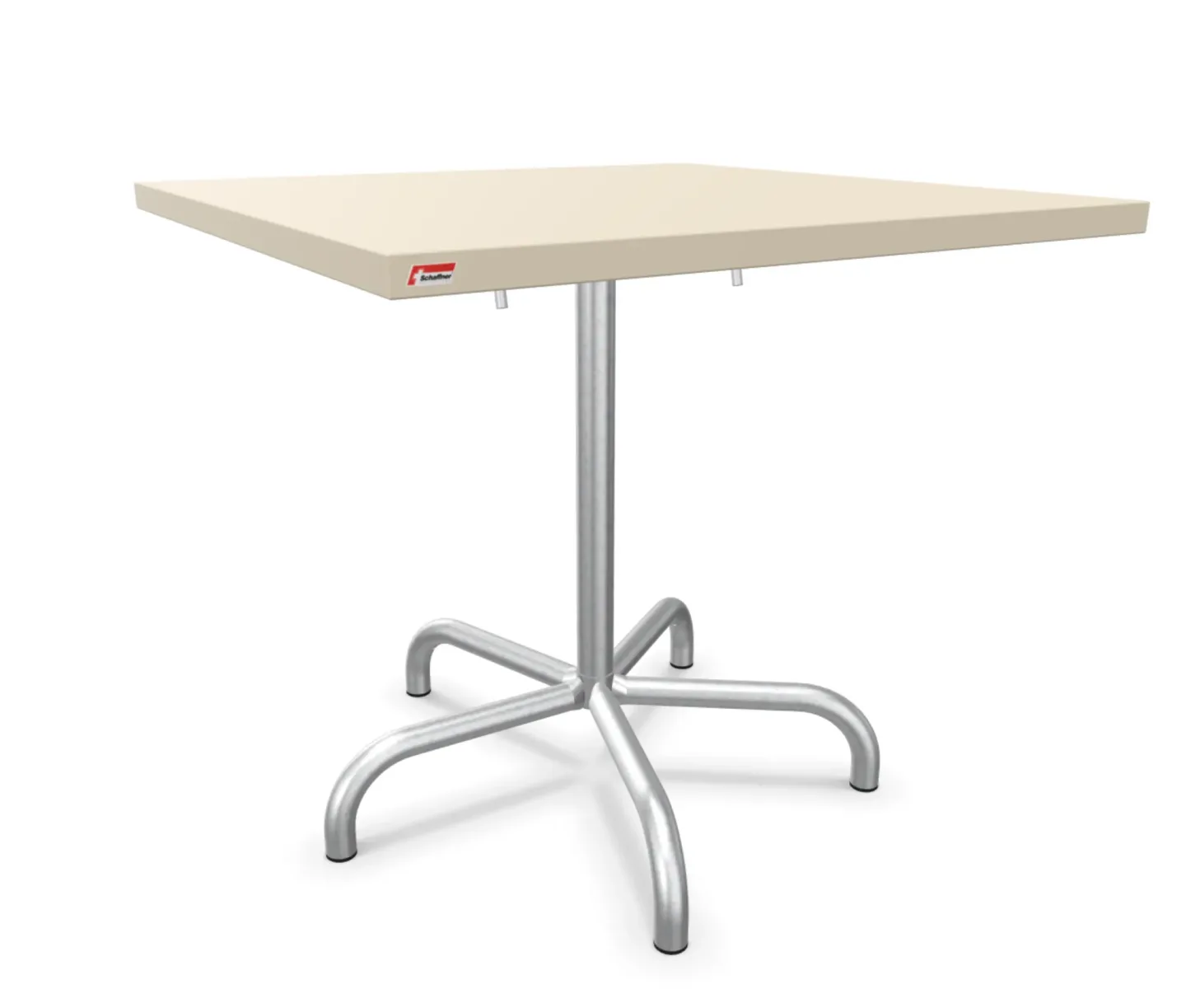 Schaffner Metalltisch Säntis Quadratisch Feuerverzinkt Beige | Schubiger Möbel