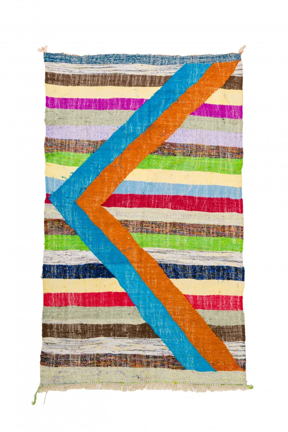 Marokkansk Boucherouite-teppe 125 x 215 cm (Størrelse: 125 x 215 cm)