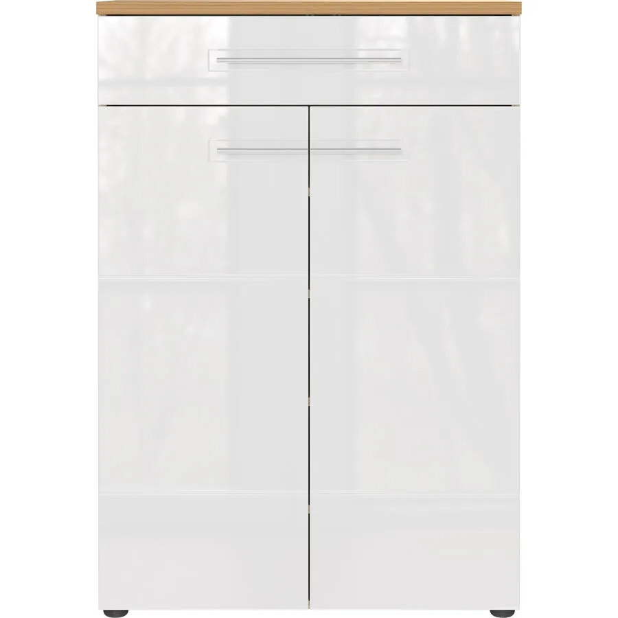 Schuhschrank Tuya weiss/eiche Holzwerkstoff B 75 H 110 cm