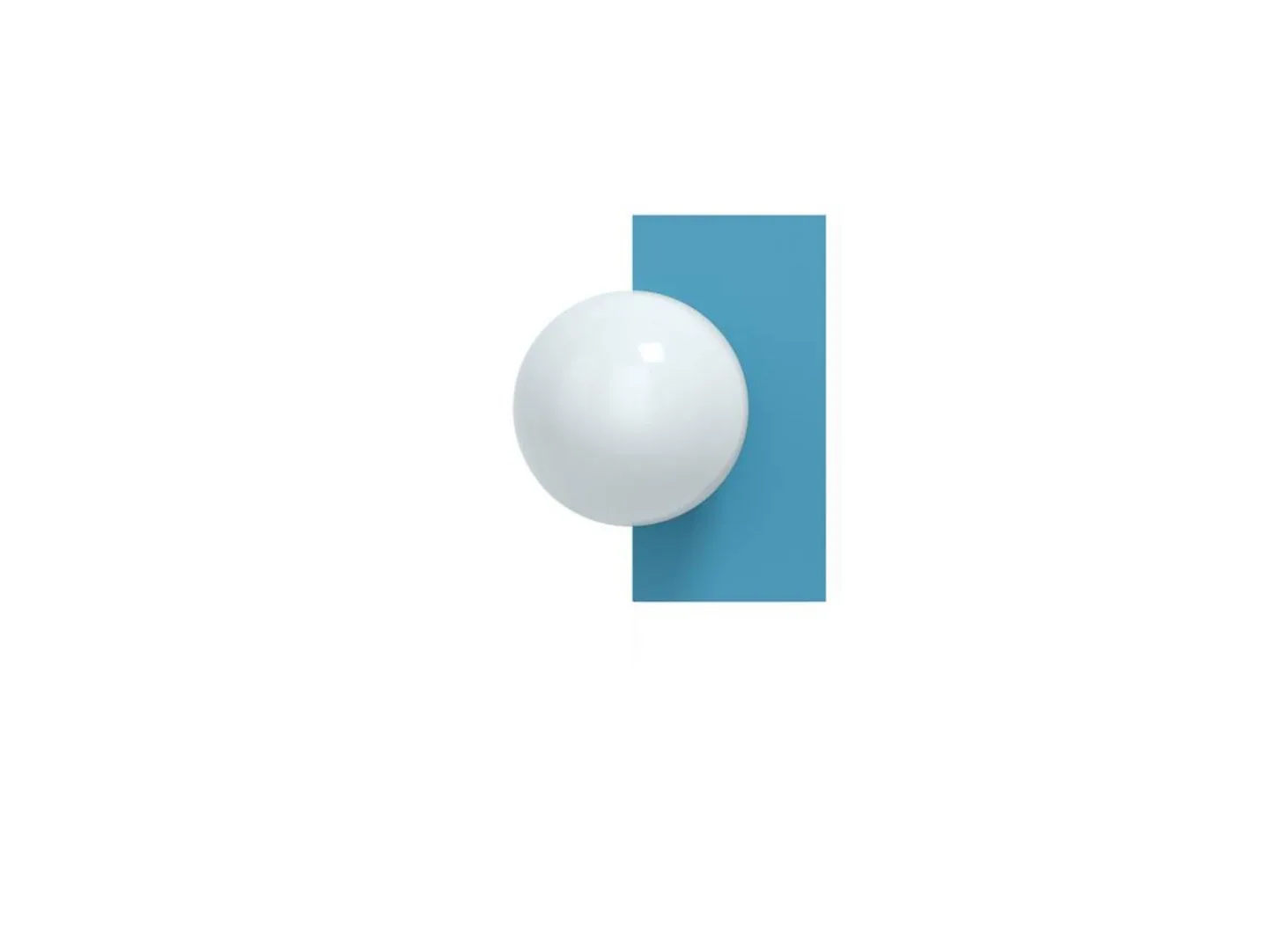 Candy Little Rectangle S Wandleuchte, blau - Swedish Ninja - Wohnzimmer - Metall
