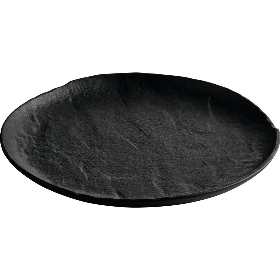 Chic Teller flach Livelli Black Schwarz Porzellan 21 cm
