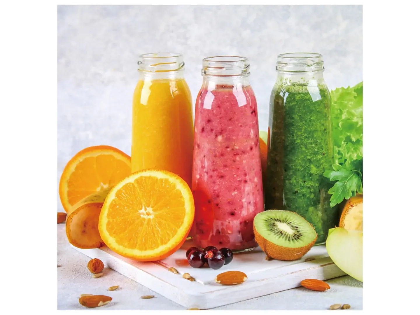 image LAND Digitaldruck auf Glas Smoothie Variation | Schubiger Möbel