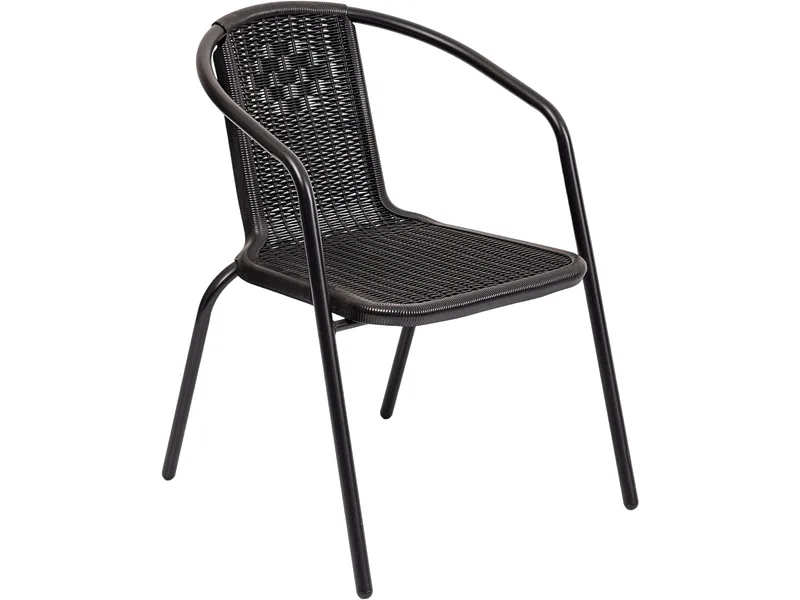 Gartenstuhl KOLE Metall schwarz