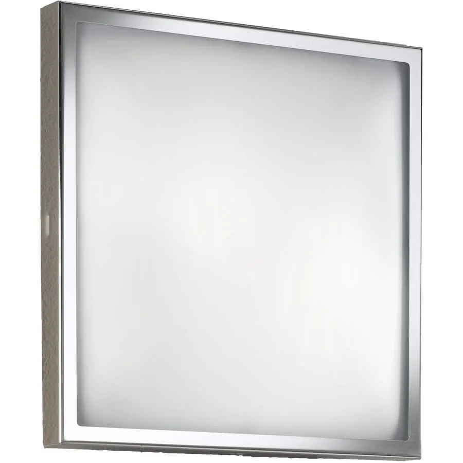 Deckenlampe Opus Grau Metall 40 cm 12 cm - Farbe: verchromt