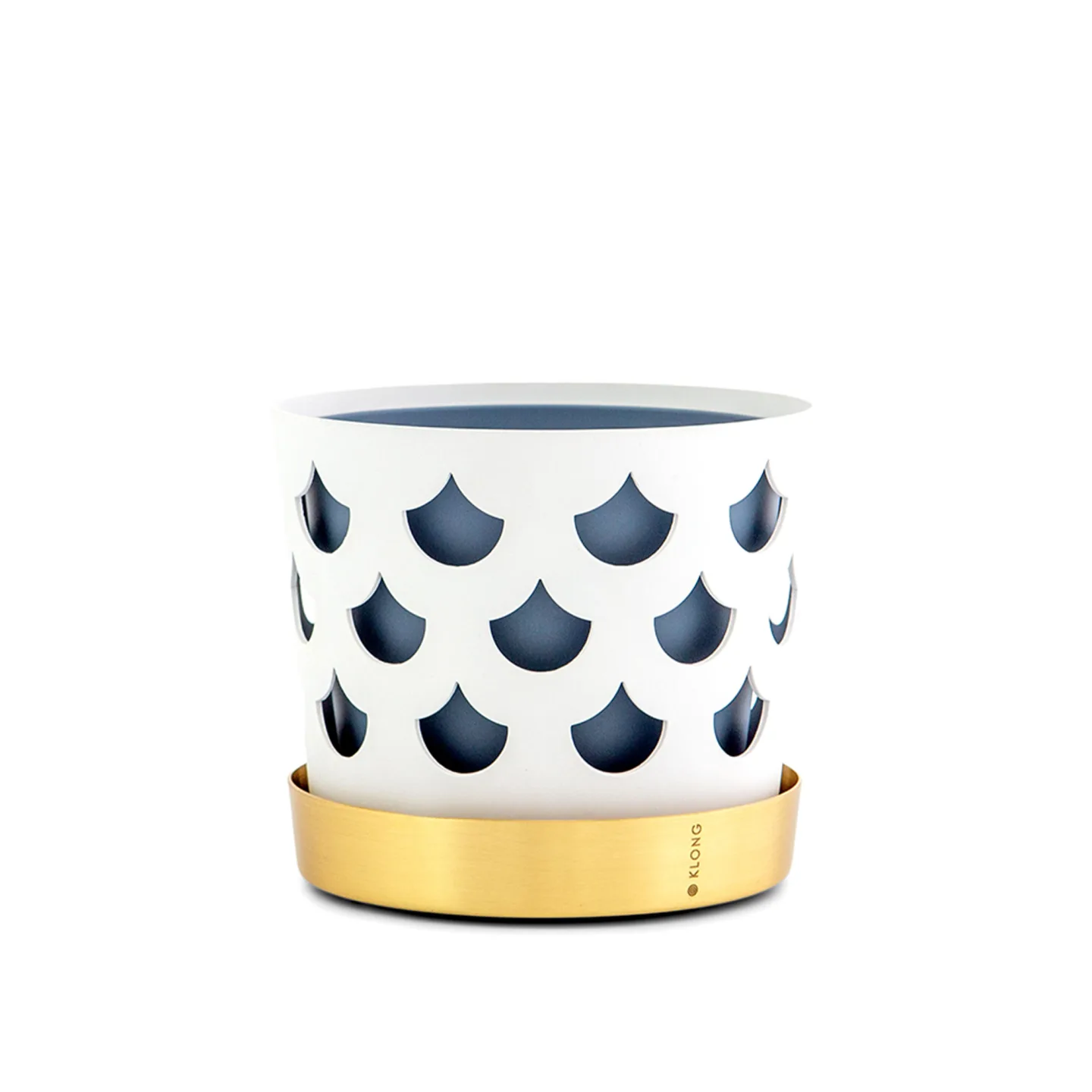 Klong - Trio Flower Pot - Liten, Drop, Vit - Krukor - Ania Pauser - Guld,Vit,Blå