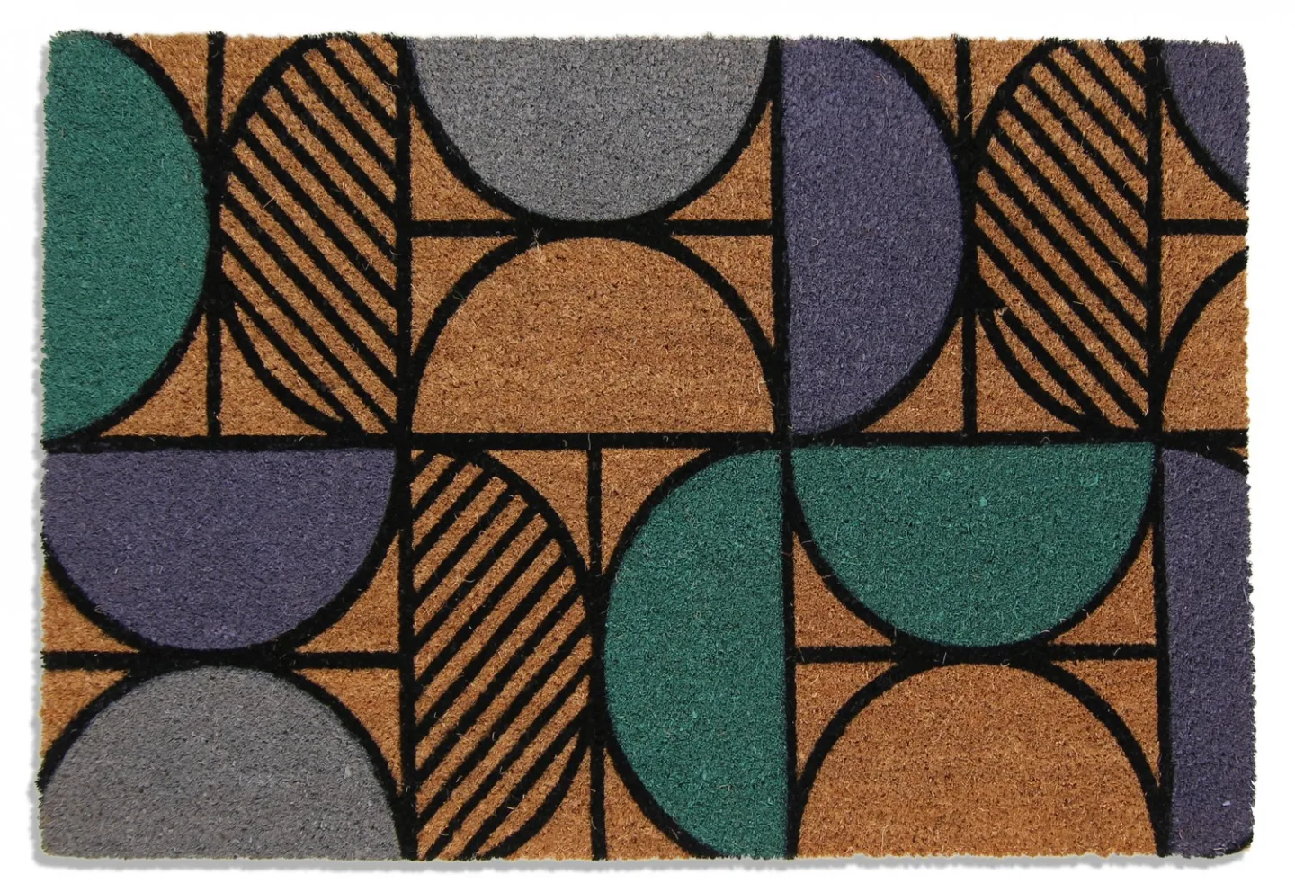 Dørmatte - Loreen (blå) (Størrelse: 60 x 90 cm)