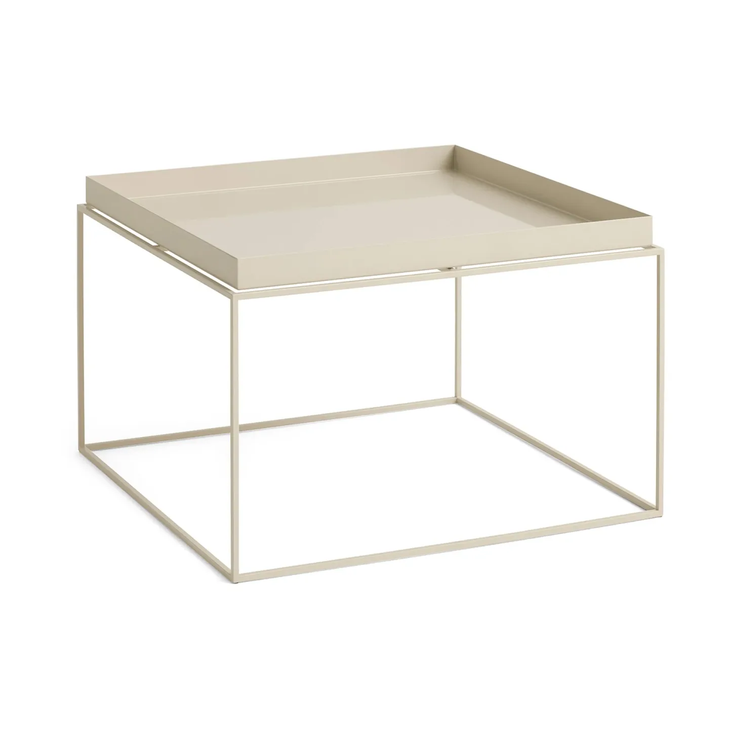 HAY Tray Table medium brickbord Warm beige, 60x60x39 cm