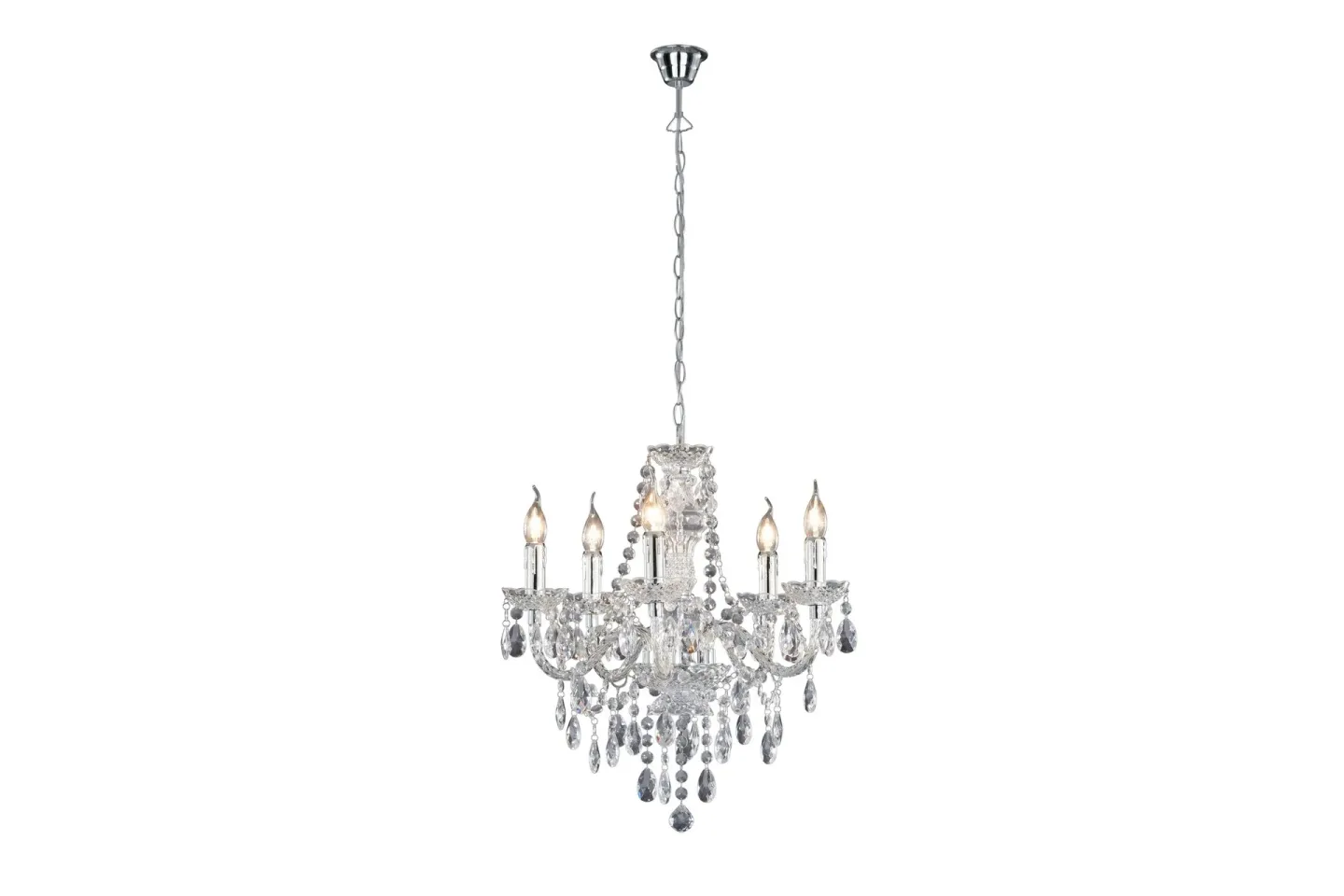 Luster Ljuskrona 5L E14 transparent - Transparent