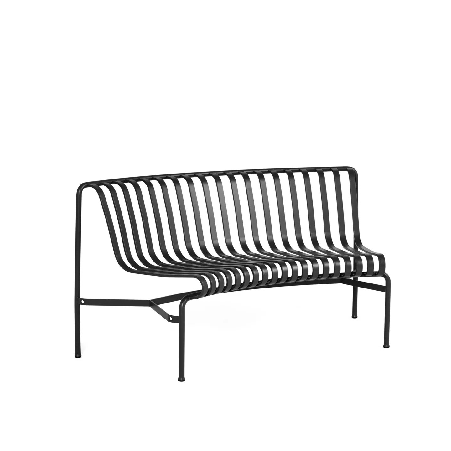 HAY - Palissade Park Dining Bench - Anthracite In - Trädgårdsbänkar - Ronan & Erwan Bouroullec - Svart