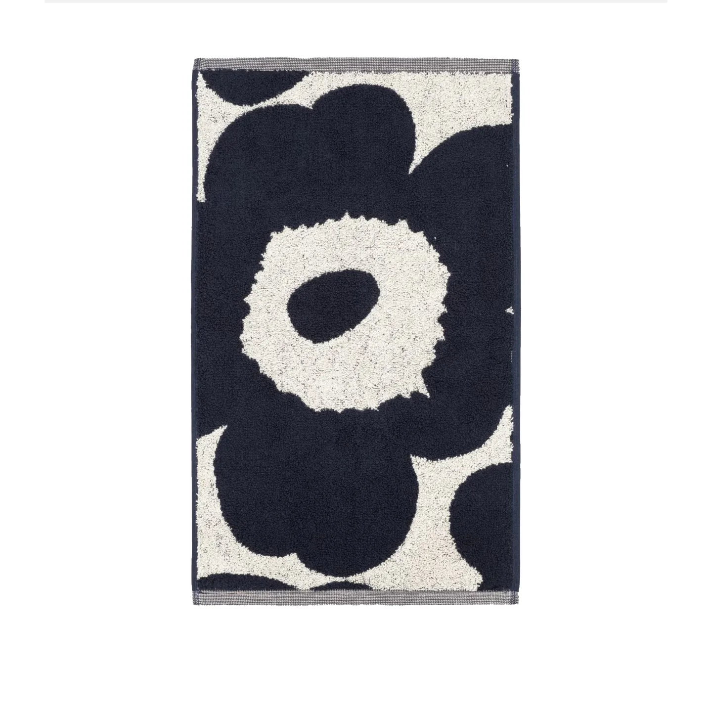 Marimekko - Unikko gästhandduk 30x50 cm Off White Dark Blue - Handdukar och badlakan - Maija Isola
