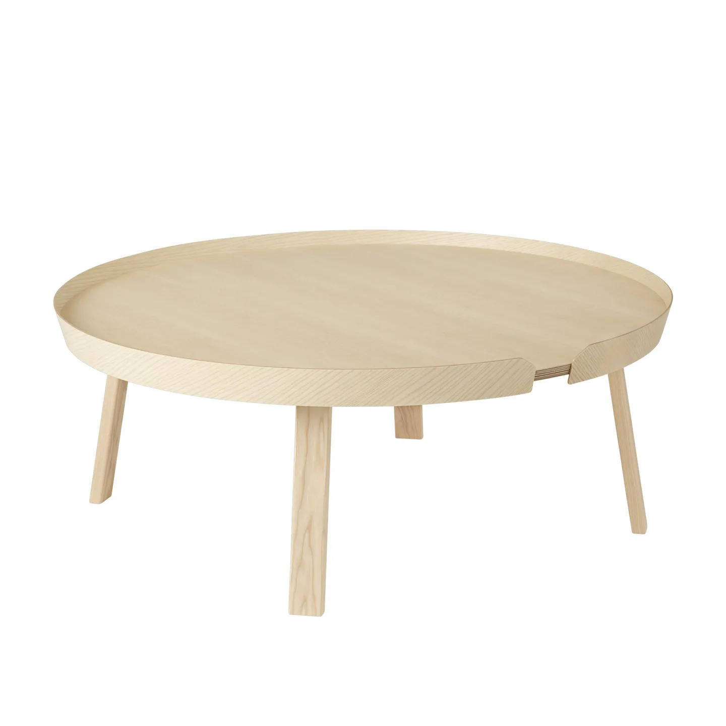 Muuto - Around Coffee Table - XL, Utförande - Ask - Soffbord - Thomas Bentzen - Träfärgad - Trä