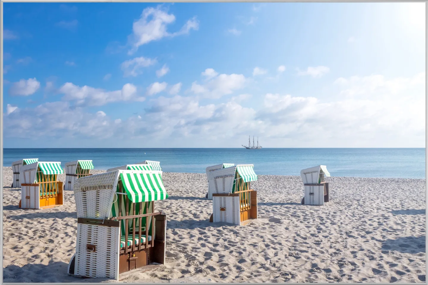 image LAND Bild mit Rahmen Strandkörbe | Schubiger Möbel