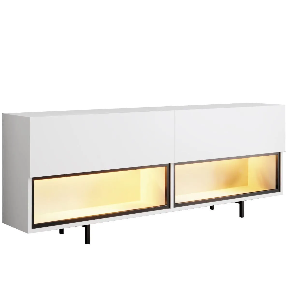 Cielieucel TV-bänk 180 cm - Vit