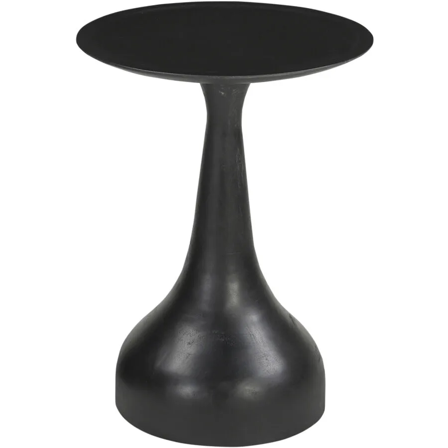 Beistelltisch Smooth schwarz Mangoholz massiv B 38 H 52 cm