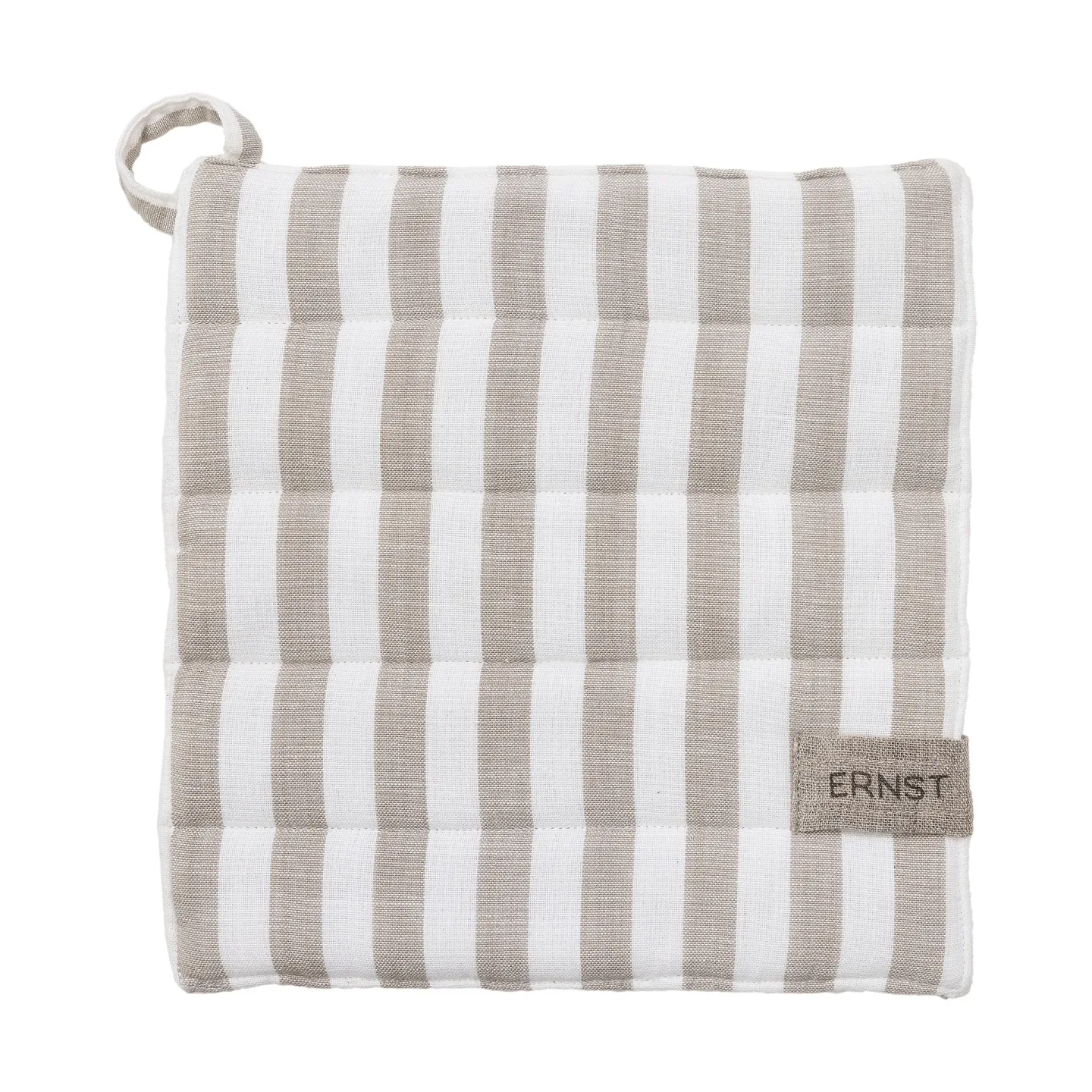 ERNST Ernst Topflappen breiter Streifen 23x25 cm Beige-weiß gestreift