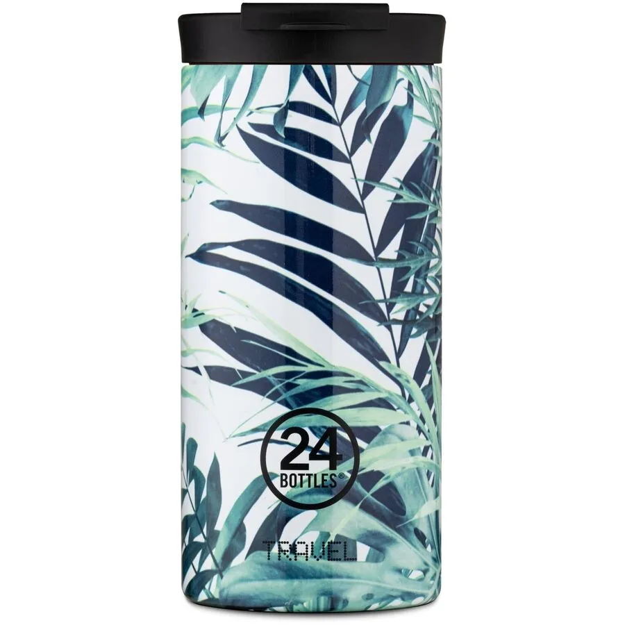 Thermobecher 24 Bottles Weiss Edelstahl 18.5 cm - Farbe: Lush
