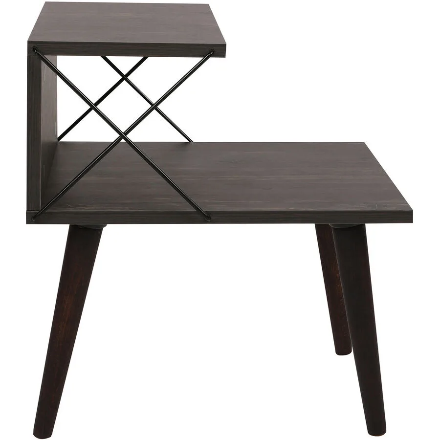 Nachttisch Uyumak dunkelbraun Melaminbeschichtete Spanplatte B 50 H 55 cm