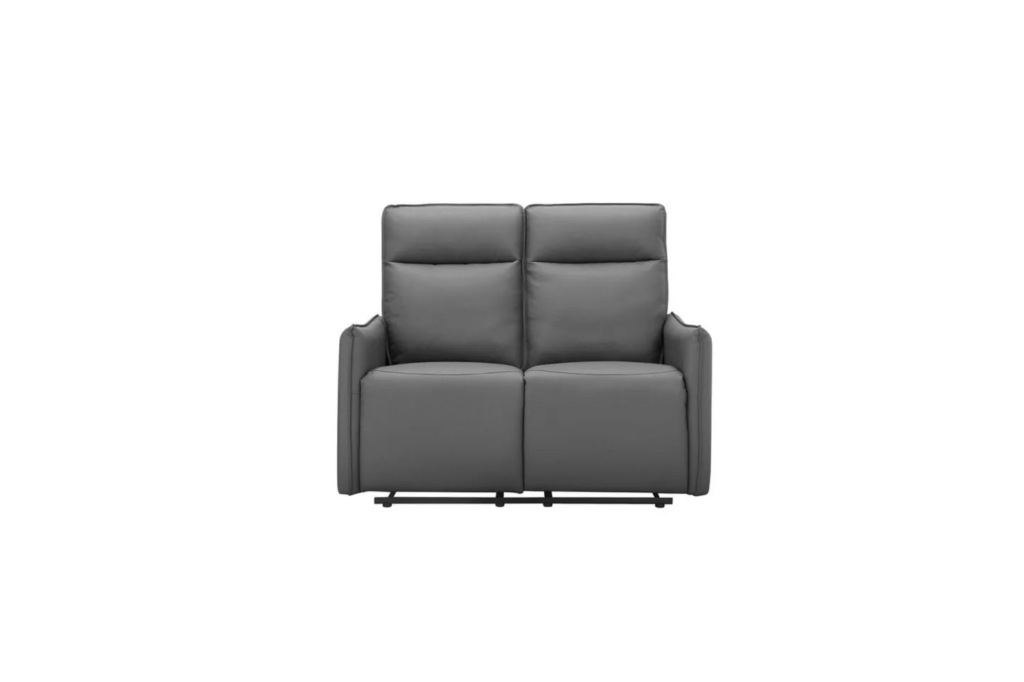 Reclinersoffa utan hörn Loft24 Soffa 2-sits Loft24 Lugo Grey Artificial leather -