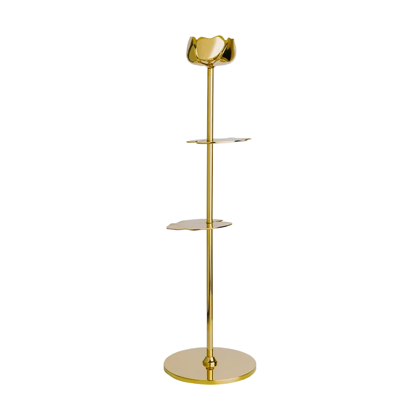 Hilke Collection Ninfea Alta Kerzenhalter 35 cm Messing