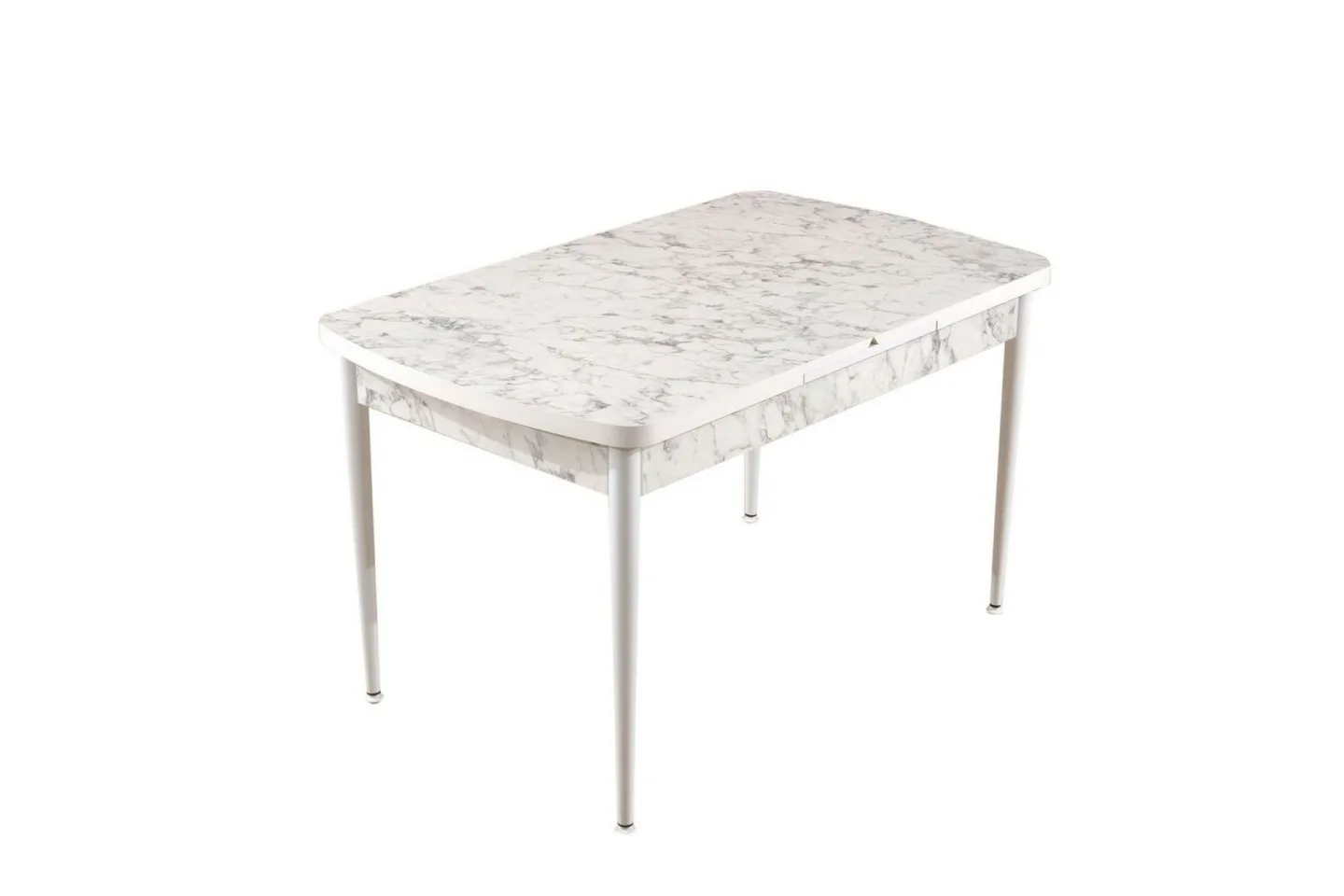 Amerbach Matbord 132 cm Rektangulär - Vit/Grå