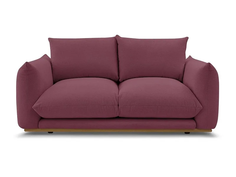 2er Sofa BOBOCHIC ERNEST Stoff rot