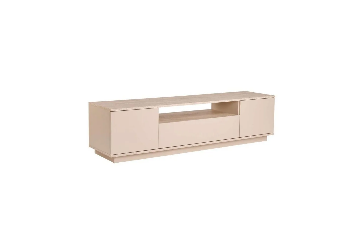 Meni Tv-bänk 180 cm - Mörkbrun/Taupe