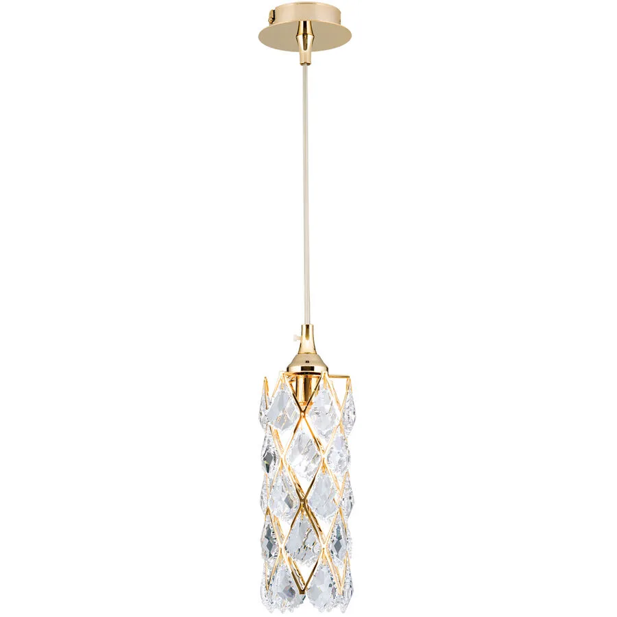 Pendellampe Rita Gold Stahl 29 cm