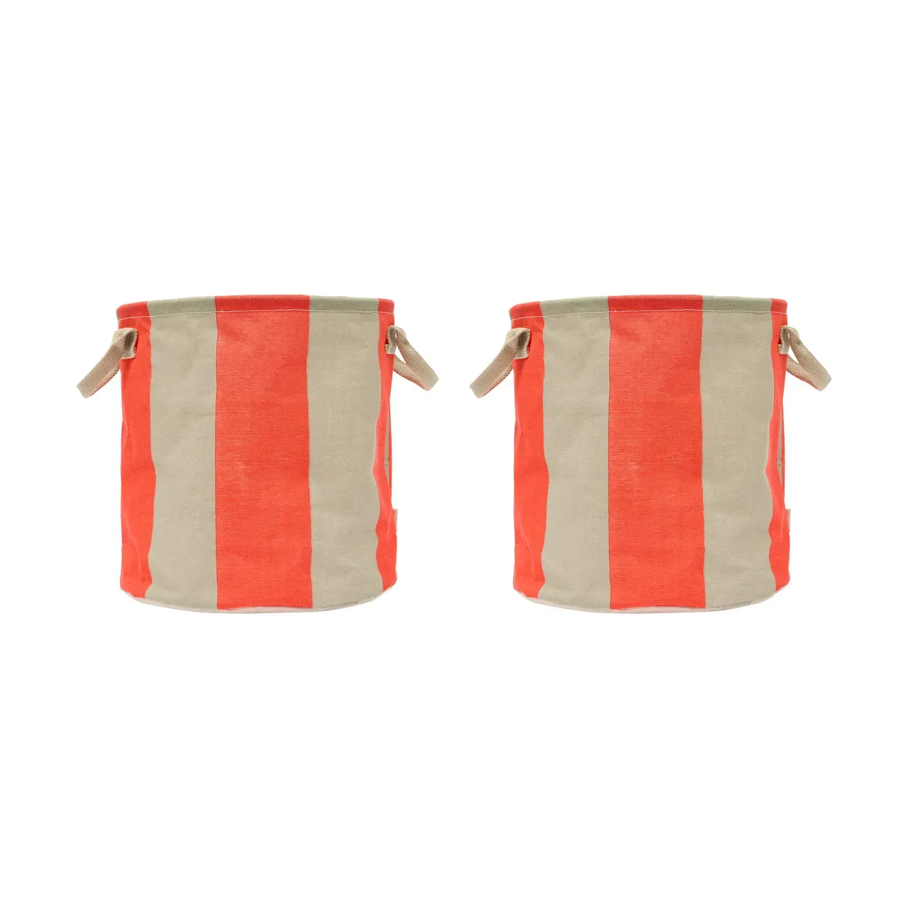 OYOY Kara Aufbewahrungskorb medium Ø32x32 cm 2er-Pack Cherry Red