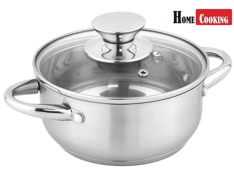HOME COOKING Kochtopf JOSIE Ø16cm edelstahl silberfarben