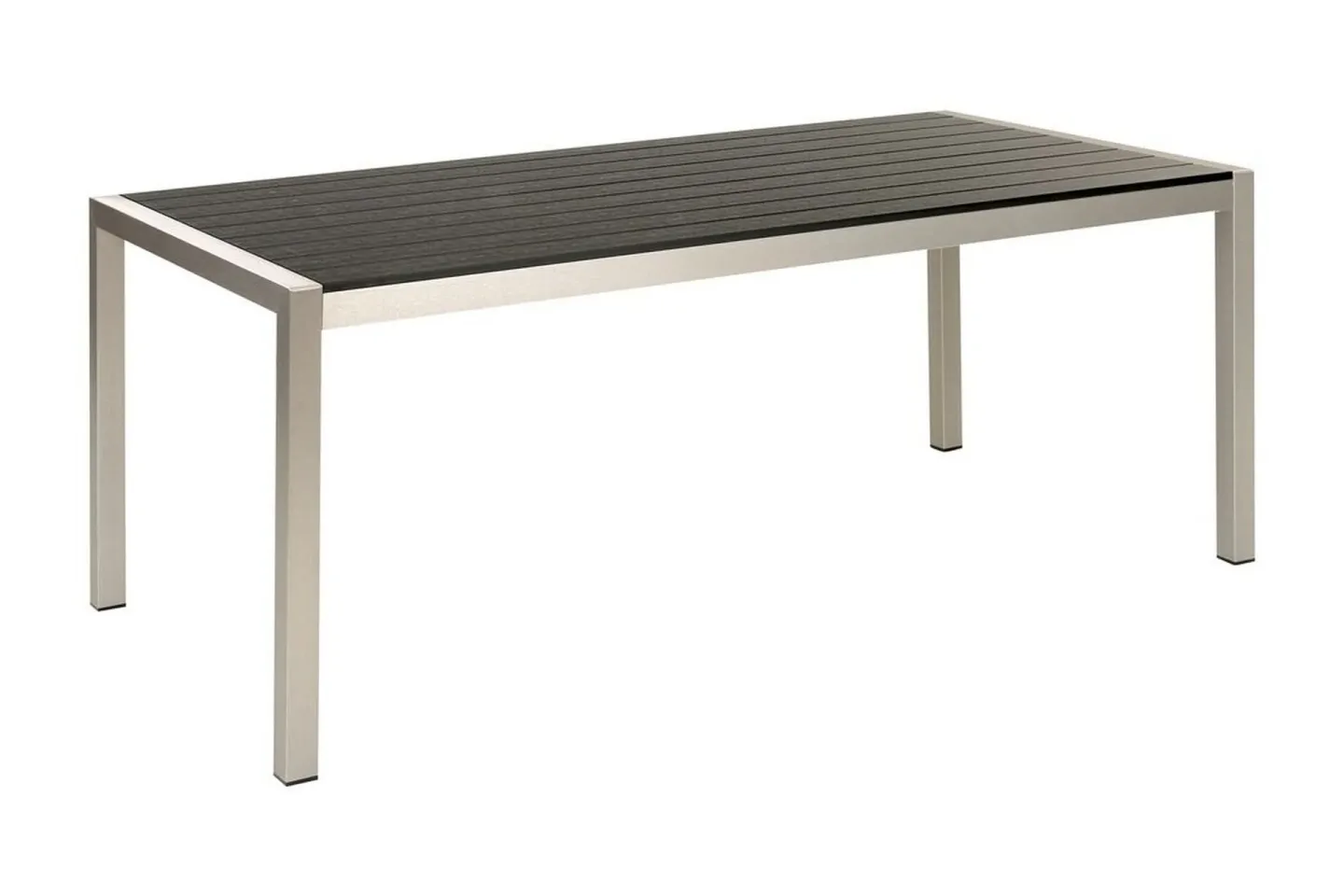 Pereta Matbord Utomhus 180x90 cm - Svart/Silver