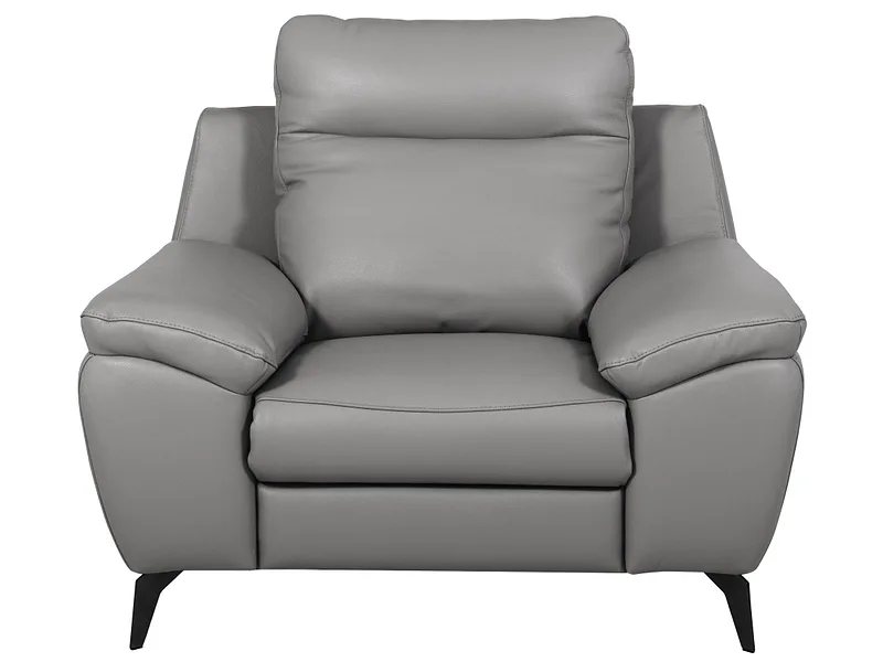 Relaxsessel VERONA Echtleder / 100% Leder grau