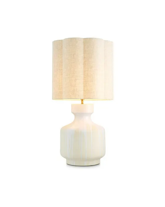 Lorena bordlampe hvid