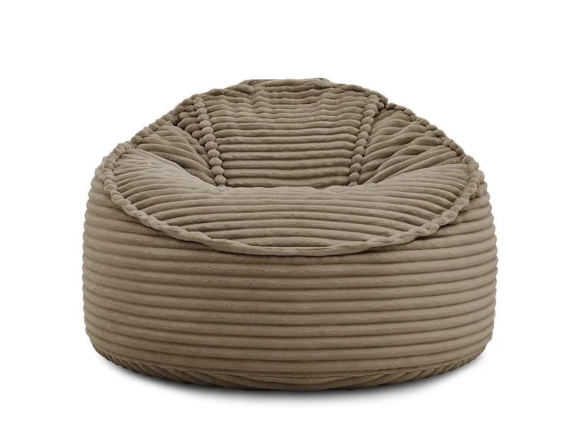 Hocker BOBOCHIC SOCRATE 106x106x79cm cord-stoff taupe