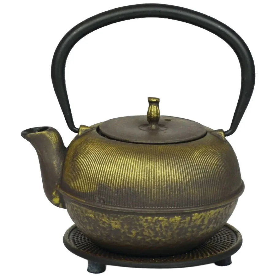 Teekanne Therese Gold/Braun Gusseisen 0.5 l