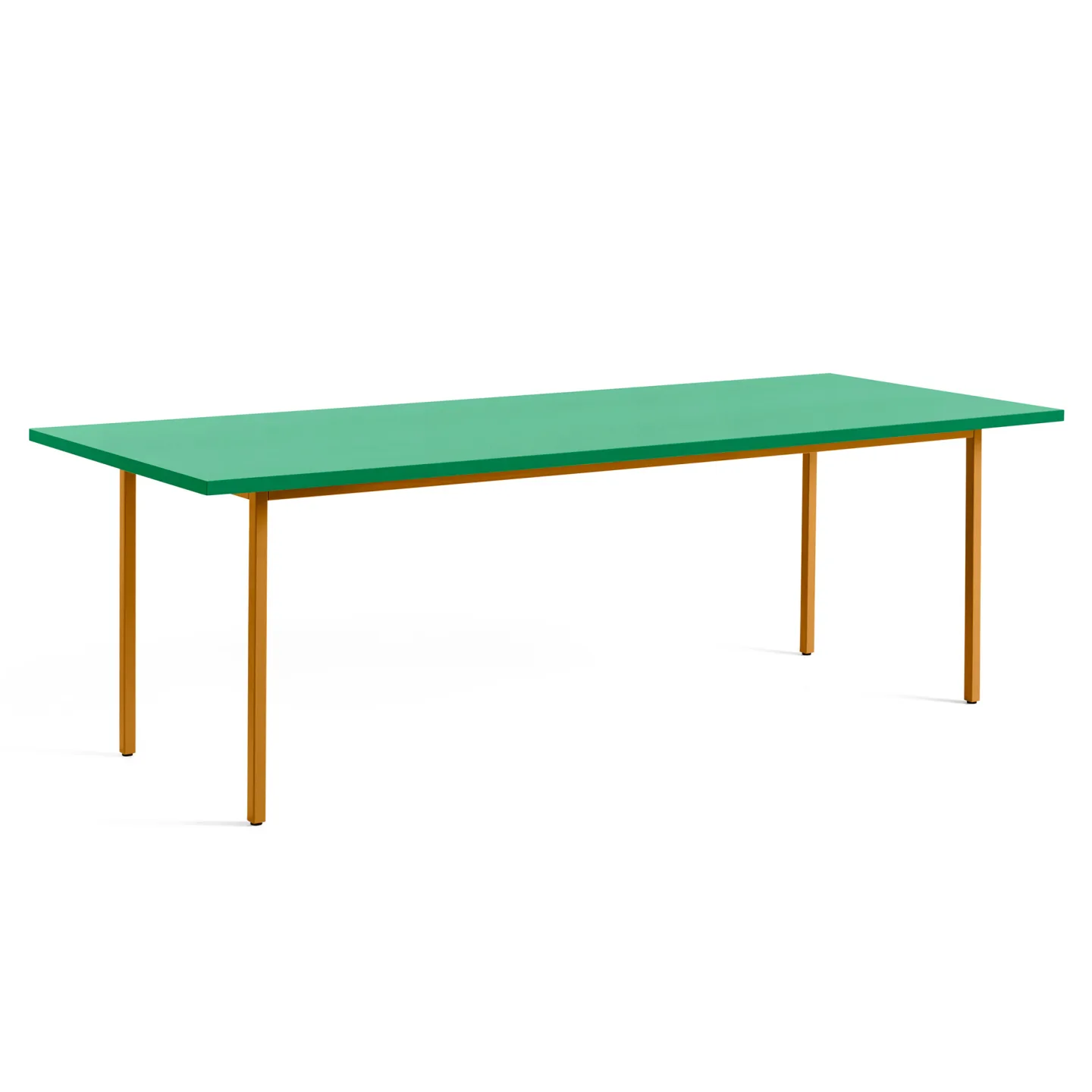 HAY - Two-Colour Table 240 Green Mint / Ochre - Matbord - Muller Van Severen - Grön,Brun - Metall