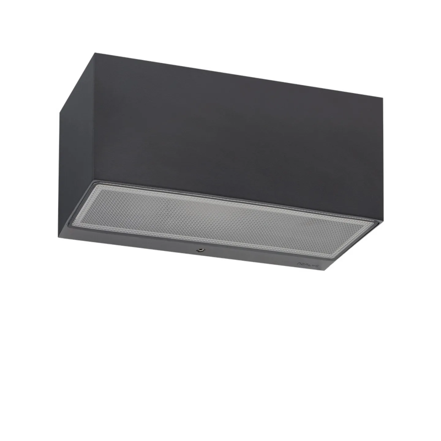 Asker stor LED-utomhusvägglampa, 8,4 W, grafit – Norlys - Terrass - Aluminium