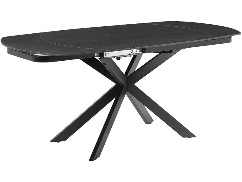 Tisch ausziehbar BRIGA 120-180x90x75.5cm grau
