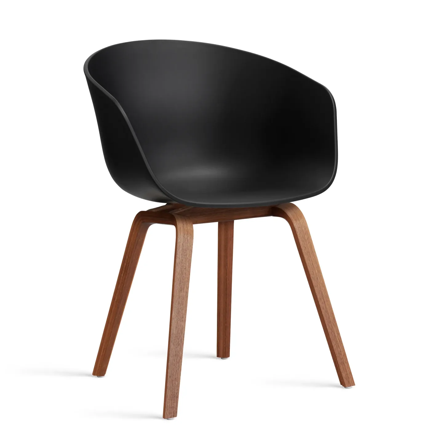 HAY About a Chair 22 2.0 stol Svart-lackerat valnötsstativ