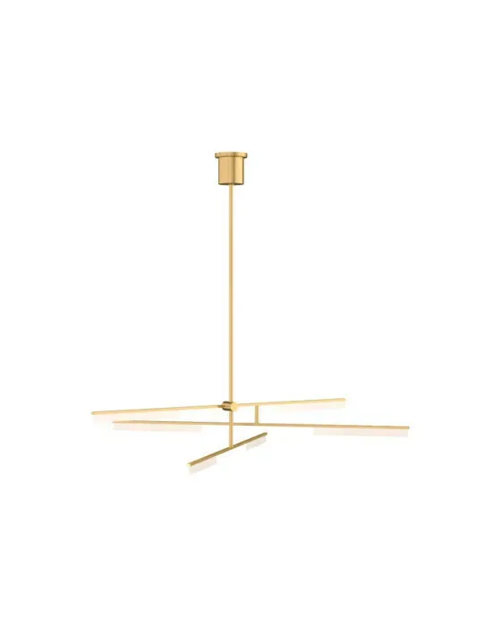 Klee 6-Light Chandelier Natural Brass